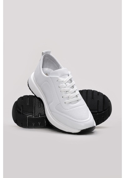 FAST STEP Hakiki Deri Kadın Casual Ayakkabı 169za6313 Beyaz - Beyaz