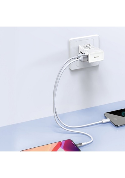 Baseus Pps Hızlı Şarj Type-C+Usb 18W Hızlı Şarj Universal Dönüştü (552257050)
