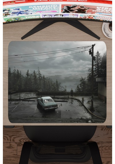 Silent Hill Kaymaz Dikişli Kauçuk Oyuncu Mousepad V5 - 48x40 Xl Gaming Mouse Pad Fare Altlığı