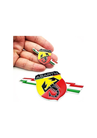 Abarth Amblem Arma Sticker Rozet Yapışkanlı Metal