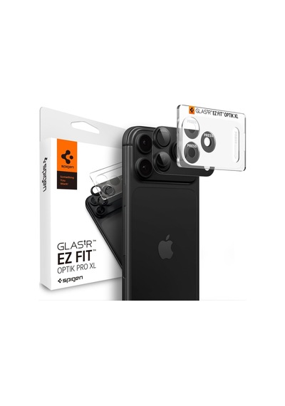 Apple Uyumlu iPhone 18 Pro Max İle Uyumlu Kamera Lens Koruyucu Tam Kaplayan Cam Kolay Kurulum Glas.tr Ez Fit Optik Pro Xl Dark Gray - Agl12039 Diğer
