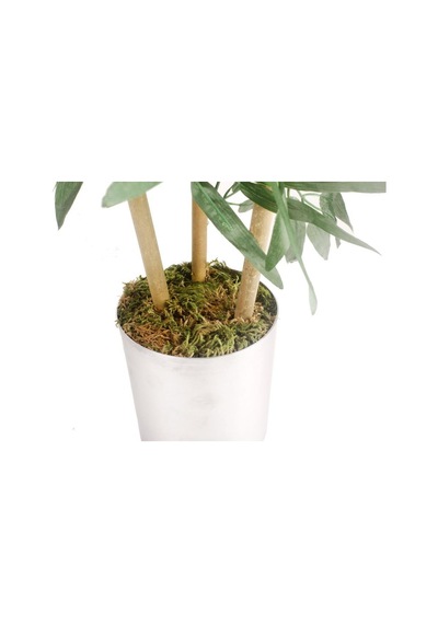 Yapay Çiçek Yapay Bambu Ağacı Paslanmaz Aleminyum Saksılı 80Cm
