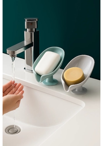 Katı Sabunluk Lavabo Üstüne Pratik Kullanım Vakumlu Sabunluk Çok renkli