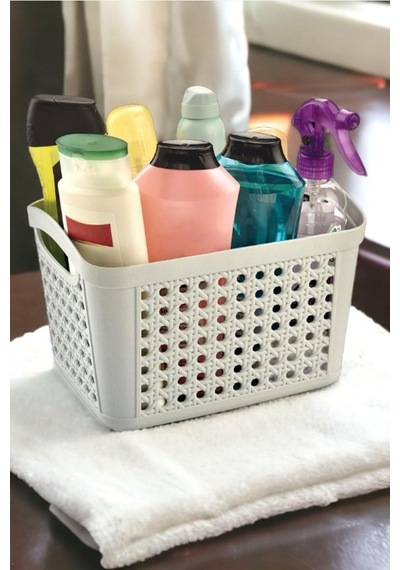 Çok Amaçlı Sepet Dolap Içi Düzenleyici Organizer 6,6 Litre Buz Gri