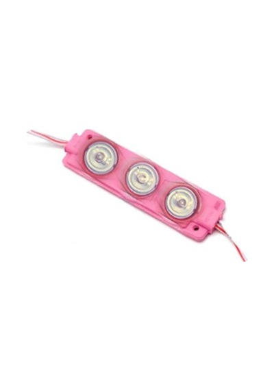 3 Lensli Modül Led-Pembe-1.5W-12V-Cdm