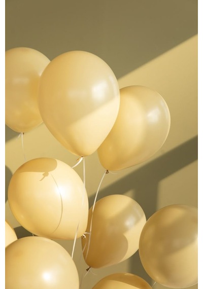 Beysüs Sarı Makaron Balon 20 Adet 12inç