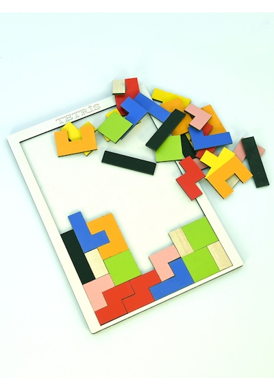 CapellaWoodWorks Ahşap Blok Oyunu Puzzle Zeka Bulmaca