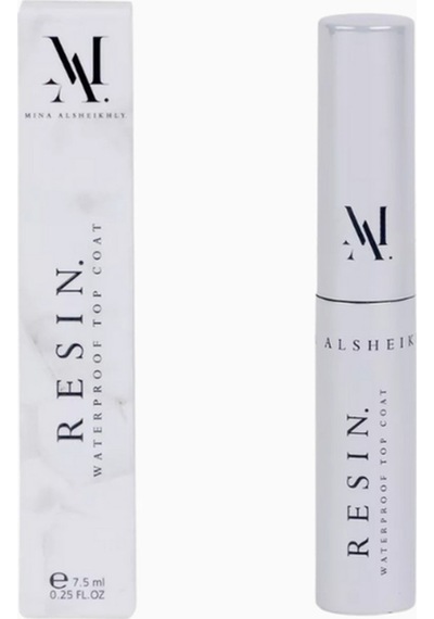 Resin Suya Dayanıklı Top Coat 7,5ml, Maskara Ve Kaşlar Için Lüks Sabitleyici Şeffaf