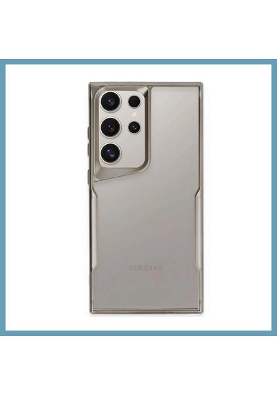Bezos Samsung Galaxy S24 Ultra Uyumlu Kılıf Boyi Silikon Kapak - Titan Gri Mbt06