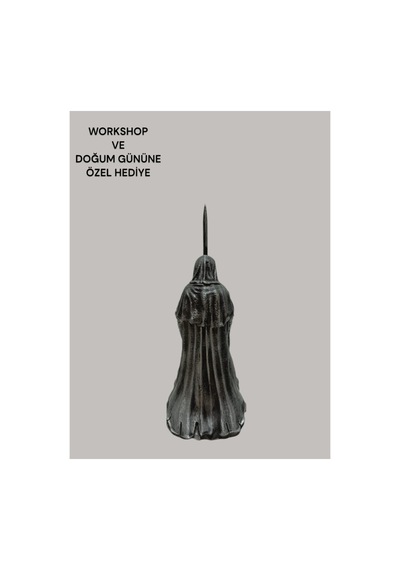 3d Nazgul Yüzüklerin Efendisi 17 Cm Boyanmış Dekoratif - Hediyelik Figür