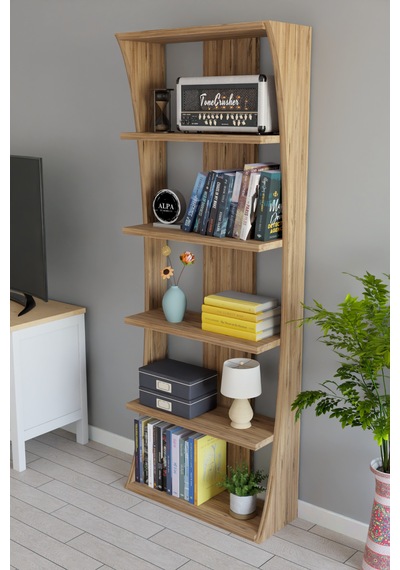 İskandinav Tasarım Çok Raflı Kitaplık 150x50x22 Cm Modern Dekoratif Raf Ünitesi Atlantik Çam İskandinav Tasarım Çok Raflı Kitaplık 150x50x22 Cm Modern Dekoratif Raf Ünitesi Atlantik Çam