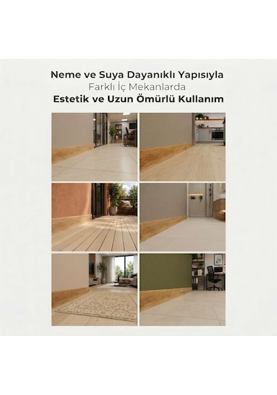 Esquero Kablo Kanallı PVC Süpürgelik 250 cm, Açılabilir Kapaklı, Kırmızı Meşe, ESQ608