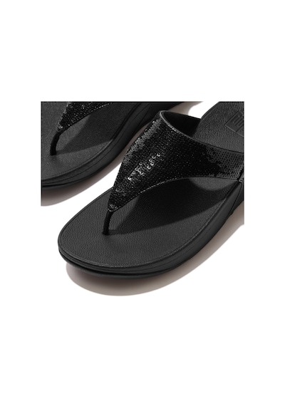 Roncato 090 All Black Terlik Kadın Diğer Jf3-090 /675 /b50 Fitflop Lulu Sequin Toe-post Siyah