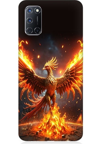Oppo A52 Uyumlu Anka Kuşu Uyanıyor Desenli Silikon Kılıf
