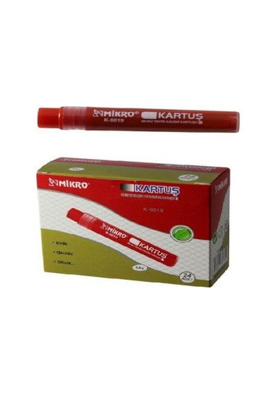 Mikro Beyaz Tahta Kalemi Kartuşu Kırmızı 24 Lü Paket