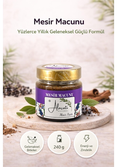 Alaçatı Naturel Mesir Macunu 245 Gr
