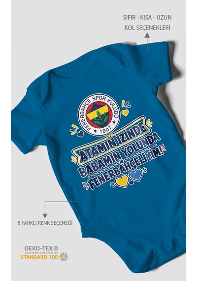 Morivokids Babaya Özel Kısa Kollu Bebek Body %100 Pamuk Zbn275-kk Koyu Mavi