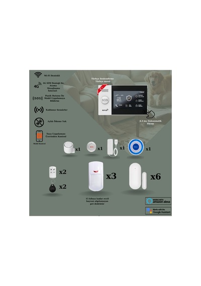 Pet Uyumlu Obiem Akıllı Güvenlik Alarm Sistemi Ev Ve İş Yeri Standart Plus