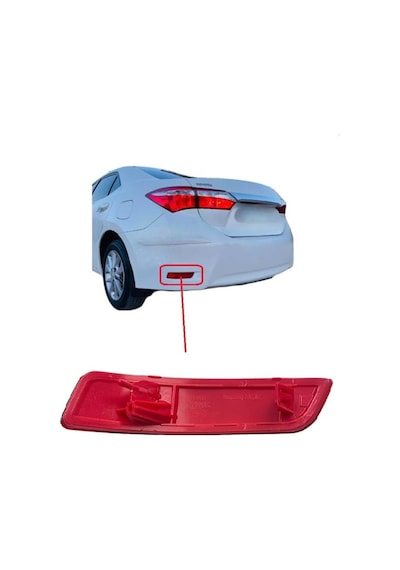 Toyota Corolla Tampon Reflektörü Arka Sol 2013-2018