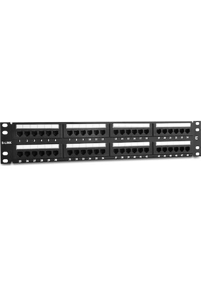 S Link Sl Pc48 48 Port Cat5 Utp Patch Panel