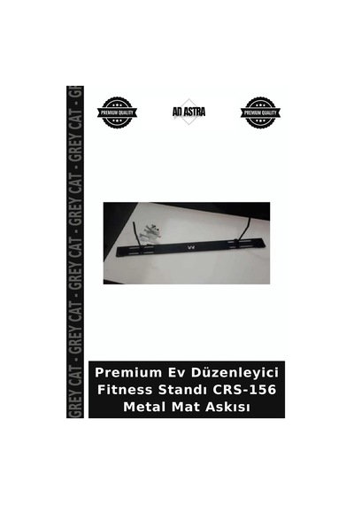 Premium Ev Düzenleyici Fitness Standı Crs-156 Metal Mat Askısı