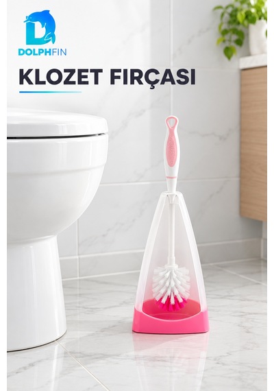Çift Renk Klozet Fırçası Standlı Banyo Ve Tuvalet Temizlik Seti Çok renkli