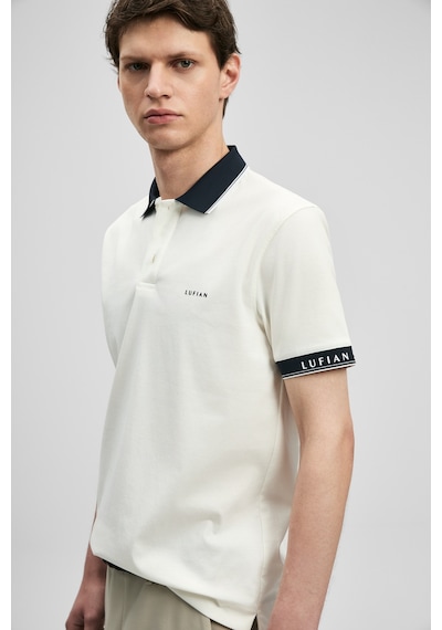 Lufian Hold Smart Erkek Polo Tişört Kırık Beyaz Kırık Beyaz 111040251100510