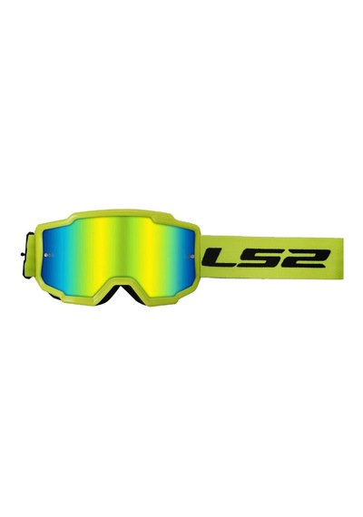 Ls2 Charger Goggles Motokros Gözlük Irıdıum Camlı Neon Sarı