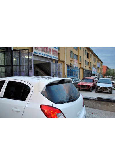 Opel Corsa D Spoyler Spoiler Fiber Boyasız