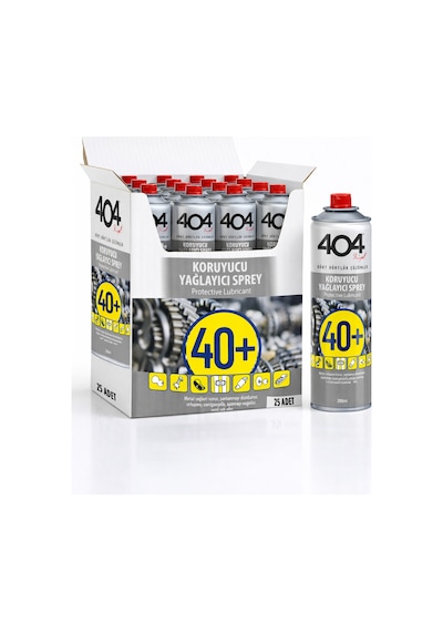 404 Koruyucu Yağlayıcı Sprey 400ml 25li Koli