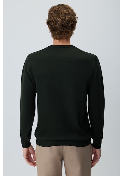 Morven Erkek Haki Basic Bisiklet Yaka Triko 27kc017005710 Haki
