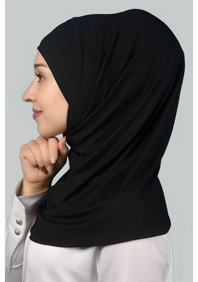 Altobeh Hazır Türban Pratik Eşarp Tesettür Hijab - Namaz Örtüsü -Siyah