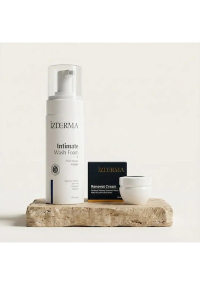 İzderma Cosmetic Renewal Cream Ve İntim Yıkama Köpüğü Seti