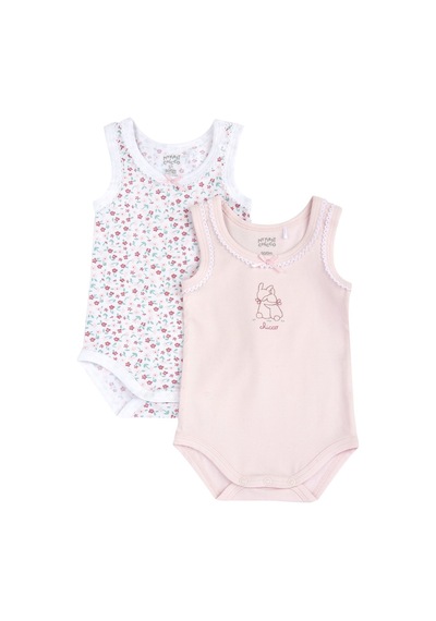 Chicco Kız Bebek 2li Kolsuz Body Set 09101764000000 000011 Pembe