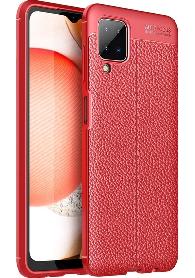 Ilkeshop Newface Samsung Galaxy Uyumlu A12 Kılıf Auto Focus Kapak - Kırmızı