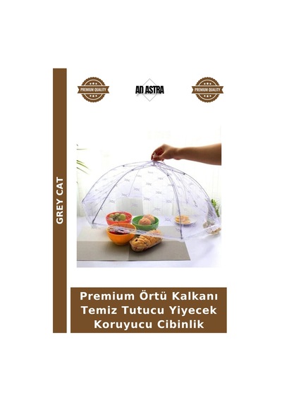 Premium Örtü Kalkanı Temiz Tutucu Yiyecek Koruyucu Cibinlik Diğer