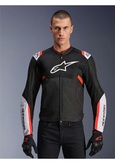 Alpinestars T-sps Air V2 Korumalı Motosiklet Montu Siyah Beyaz Kırmızı
