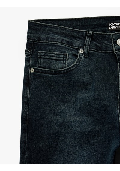 Koton Pamuklu Normal Bel Skinny Fit Jean Pantolon - Michael Jean İndigo Stone 6wam40222nd İndigo - Taş Koton Pamuklu Normal Bel Skinny Fit Jean Pantolon - Michael Jean İndigo Stone 6wam40222nd İndigo - Taş