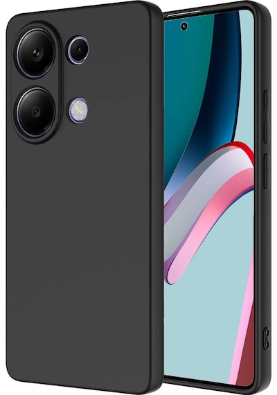 Xiaomi Poco M6 Pro 4g Kılıf Zore Mara Lansman Kapak Siyah