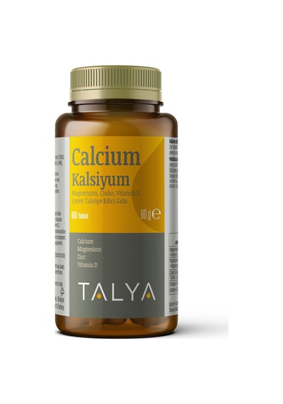 Talya Calcium Magnezyum - Zn- Vitamin D 60 Tablet 2 Adet