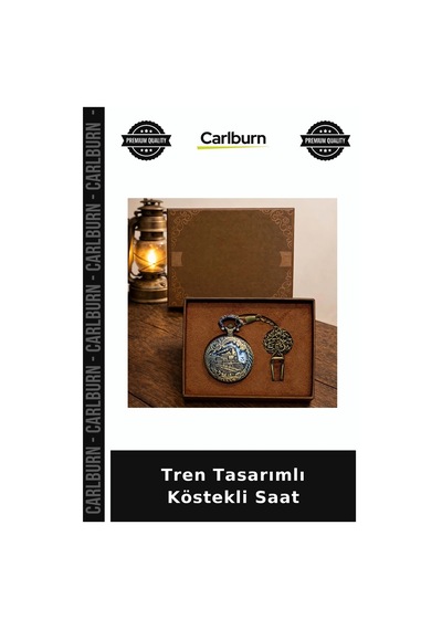 Tren Tasarımlı Köstekli Saat Klasik Tarz Nostalji Tutkunu Zincirli Model Çok Renkli