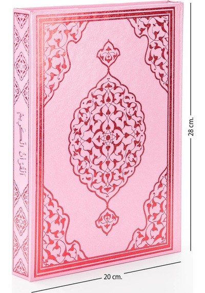Kuranı Kerim - Sade Arapça - Rahle Boy - Pembe - Merve Yayınevi -
