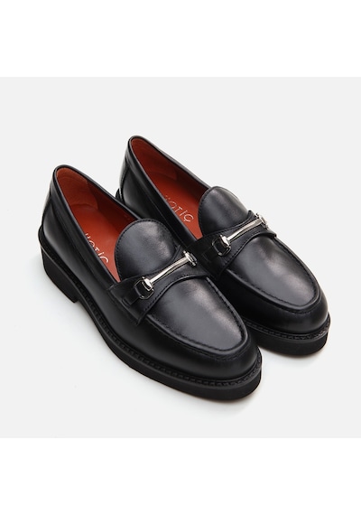 Hotiç Hakiki Deri Siyah Kadın Loafer 01ayh291730a100 Siyah