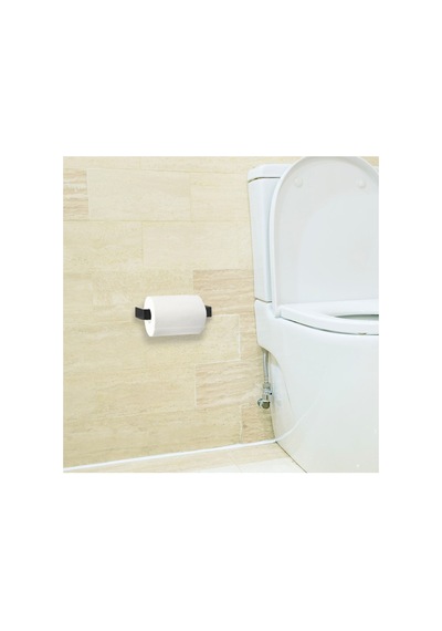 Buççin Online Mağaza Melody Houseware Tuvalet Kağıtlığı Yapışkanlı-vidalı Metal Siyah Çok Renkli
