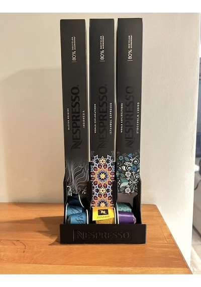 Nespresso Ve Starbucks Uyumlu Kapsül Kahve Standı Kutuları Rahatlıkla Uyum Sağlamaktadır.