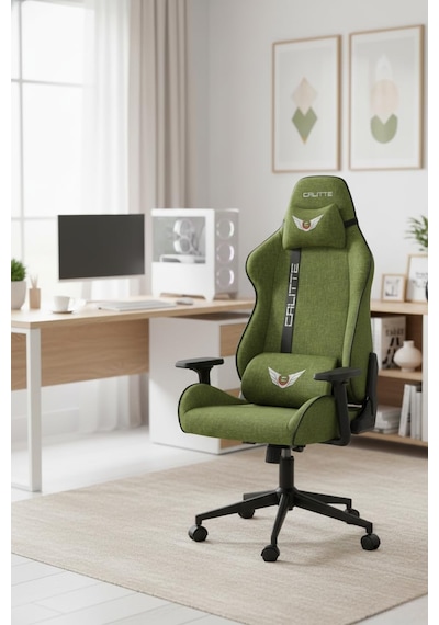 Breeze Brz Oyuncu Koltuğu Nefes Alabilir Kumaş Ergonomik Gaming Koltuk Yeşil Diğer