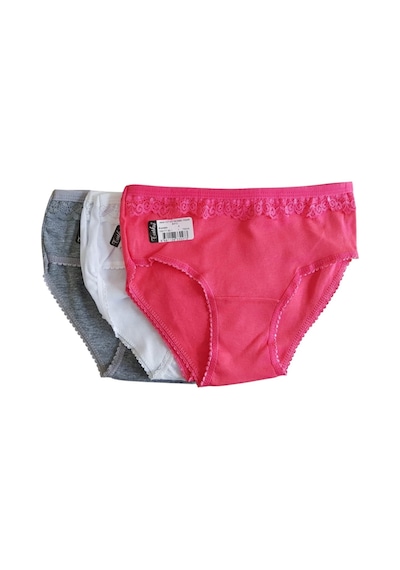 Tutku 0834 Kız Çocuk Ince Bel Pınar Bato-slip-külot - 12'li Kombin Çok Renkli