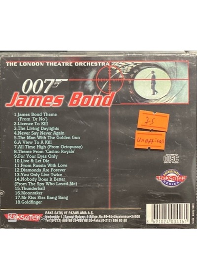 007 James Bond Themes Unoffical Soundtrack Cd