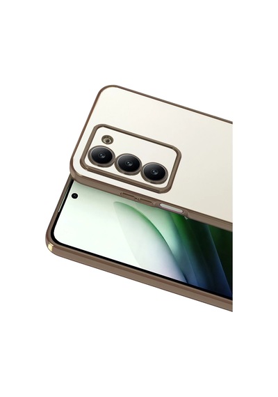 Uryport Xiaomi Redmi 15 4g Razer Lensli Silikon - Çöl Titanyum