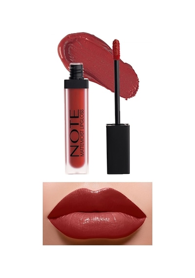 Note Cosmetique Mattemoist Lipgloss Yarı Mat Saten Bitişli Likit Ruj 407 Notisme - Kırmızı